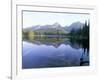 Strbske Pleso (Lake) and Peaks of Vysoke Tatry Mountains at Sunrise, Vysoke Tatry, Slovakia-Richard Nebesky-Framed Photographic Print