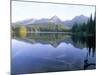 Strbske Pleso (Lake) and Peaks of Vysoke Tatry Mountains at Sunrise, Vysoke Tatry, Slovakia-Richard Nebesky-Mounted Photographic Print