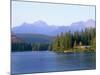 Strbske Pleso (Lake) and Peaks of Vysoke Tatry Mountains at Sunset, Vysoke Tatry, Slovakia-Richard Nebesky-Mounted Photographic Print