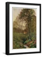 Stream at Brill-null-Framed Art Print