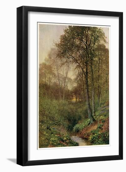 Stream at Brill-null-Framed Art Print