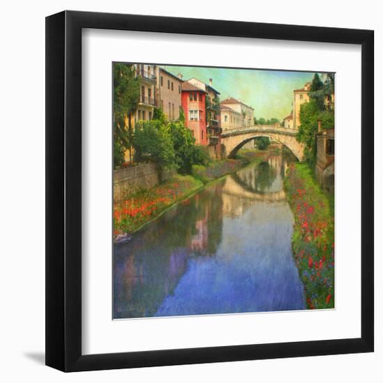 Stream Bridge-Chris Vest-Framed Art Print