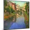 Stream Bridge-Chris Vest-Mounted Art Print