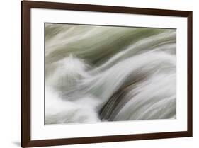 Stream flowing around rocks, Little Pigeon River, Greenbrier, Great Smoky Mountains National Park, -Adam Jones-Framed Photographic Print