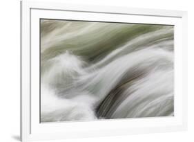 Stream flowing around rocks, Little Pigeon River, Greenbrier, Great Smoky Mountains National Park, -Adam Jones-Framed Photographic Print