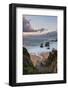 Stream flowing into the Pacific Ocean at Soberanes Point with the coastline in view-Sheila Haddad-Framed Photographic Print