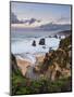 Stream flowing into the Pacific Ocean at Soberanes Point with the coastline in view-Sheila Haddad-Mounted Photographic Print