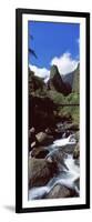 Stream Flowing Through a Valley, Iao Needle, Iao Valley, Wailuku, Maui, Hawaii, USA-null-Framed Photographic Print