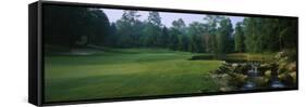 Stream in a Golf Course, Laurel Valley Golf Club, Ligonier, Pennsylvania, USA-null-Framed Stretched Canvas