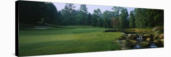 Stream in a Golf Course, Laurel Valley Golf Club, Ligonier, Pennsylvania, USA-null-Stretched Canvas