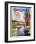 "Stream in Autumn," Country Gentleman Cover, October 1, 1933-Walter Baum-Framed Giclee Print