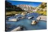 Stream in Sam Mack Meadow, John Muir Wilderness, Sierra Nevada Mountains, California, USA-Russ Bishop-Stretched Canvas