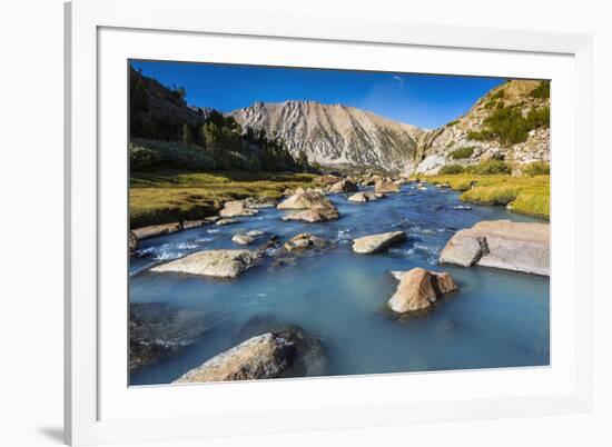 Stream in Sam Mack Meadow, John Muir Wilderness, Sierra Nevada Mountains, California, USA-Russ Bishop-Framed Premium Photographic Print