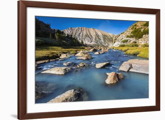 Stream in Sam Mack Meadow, John Muir Wilderness, Sierra Nevada Mountains, California, USA-Russ Bishop-Framed Premium Photographic Print