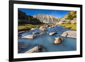 Stream in Sam Mack Meadow, John Muir Wilderness, Sierra Nevada Mountains, California, USA-Russ Bishop-Framed Premium Photographic Print