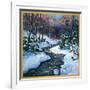 "Stream in Snowy Woods,"January 1, 1933-Walter Baum-Framed Giclee Print