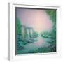 Stream in Th Garden, 2013, (Oil on Canvas)-Hannibal Mane-Framed Giclee Print