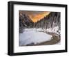 Stream in the snow-Marco Carmassi-Framed Photographic Print