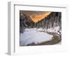 Stream in the snow-Marco Carmassi-Framed Photographic Print