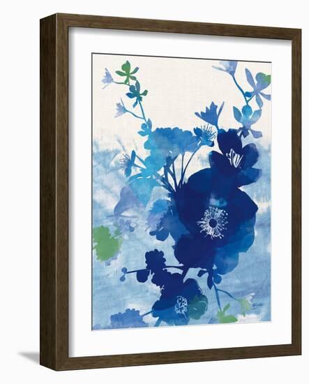 Stream of Blues 2-Bella Dos Santos-Framed Art Print