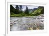 Stream, Rocks, Rushing Water, Glacier National Park, Montana-Yitzi Kessock-Framed Photographic Print