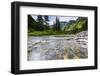 Stream, Rocks, Rushing Water, Glacier National Park, Montana-Yitzi Kessock-Framed Photographic Print