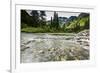 Stream, Rocks, Rushing Water, Glacier National Park, Montana-Yitzi Kessock-Framed Premium Photographic Print