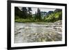 Stream, Rocks, Rushing Water, Glacier National Park, Montana-Yitzi Kessock-Framed Premium Photographic Print