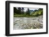 Stream, Rocks, Rushing Water, Glacier National Park, Montana-Yitzi Kessock-Framed Photographic Print