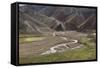 Stream Running Through a Mountain Range in Landmannalaugar, Iceland-Gavriel Jecan-Framed Stretched Canvas