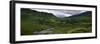 Stream Through Lush Mountain Landscape, Distant Cottages, Ireland-null-Framed Photographic Print