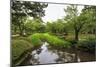 Stream with Lush Greenery and Reflections, Kenrokuen-Eleanor Scriven-Mounted Photographic Print