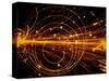 Streamer Chamber Photo of Oxygen Ion Collision-Cern-Stretched Canvas