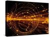 Streamer Chamber Photo of Oxygen Ion Collision-Cern-Stretched Canvas