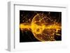 Streamer Chamber Photo of Particle Tracks-Cern-Framed Photographic Print