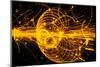 Streamer Chamber Photo of Particle Tracks-Cern-Mounted Photographic Print