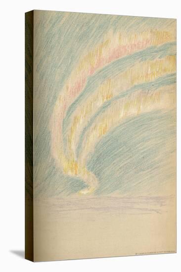 'Streamers of Aurora Borealis, 28th November 1893. Pastel Sketch', 1893 (1897)-Fridtjof Nansen-Stretched Canvas
