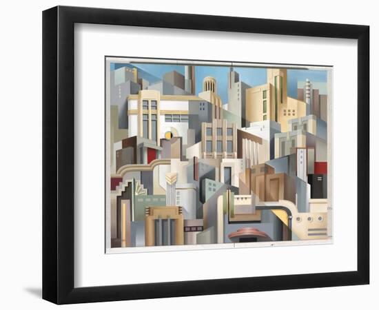 Streamline City-Catherine Abel-Framed Premium Giclee Print