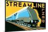 Streamline Train-Brian James-Mounted Art Print