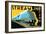 Streamline Train-Brian James-Framed Art Print