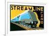 Streamline Train-Brian James-Framed Premium Giclee Print