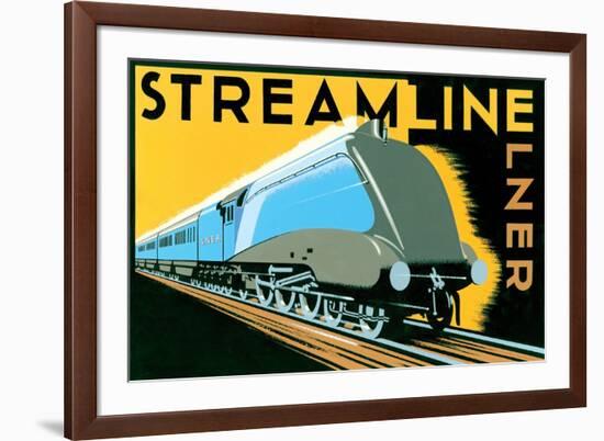 Streamline Train-Brian James-Framed Premium Giclee Print