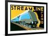 Streamline Train-Brian James-Framed Premium Giclee Print