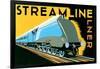 Streamline Train-Brian James-Framed Art Print