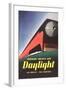 Streamlined Daylight Train-null-Framed Art Print