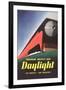 Streamlined Daylight Train-null-Framed Art Print