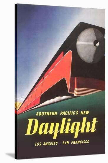 Streamlined Daylight Train-null-Stretched Canvas