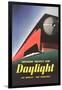 Streamlined Daylight Train-null-Framed Art Print