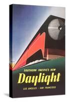 Streamlined Daylight Train-null-Stretched Canvas