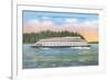 Streamlined Ferry, Seattle, Washington-null-Framed Art Print